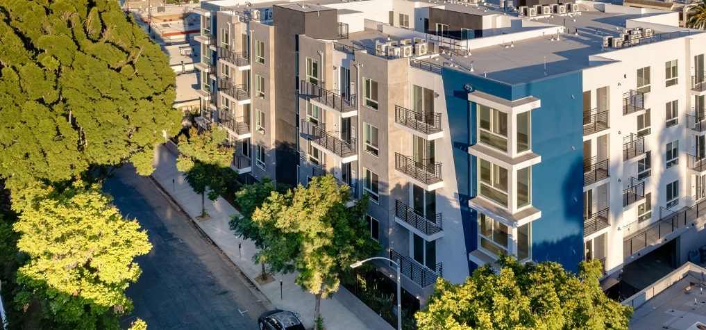 an apartment complex